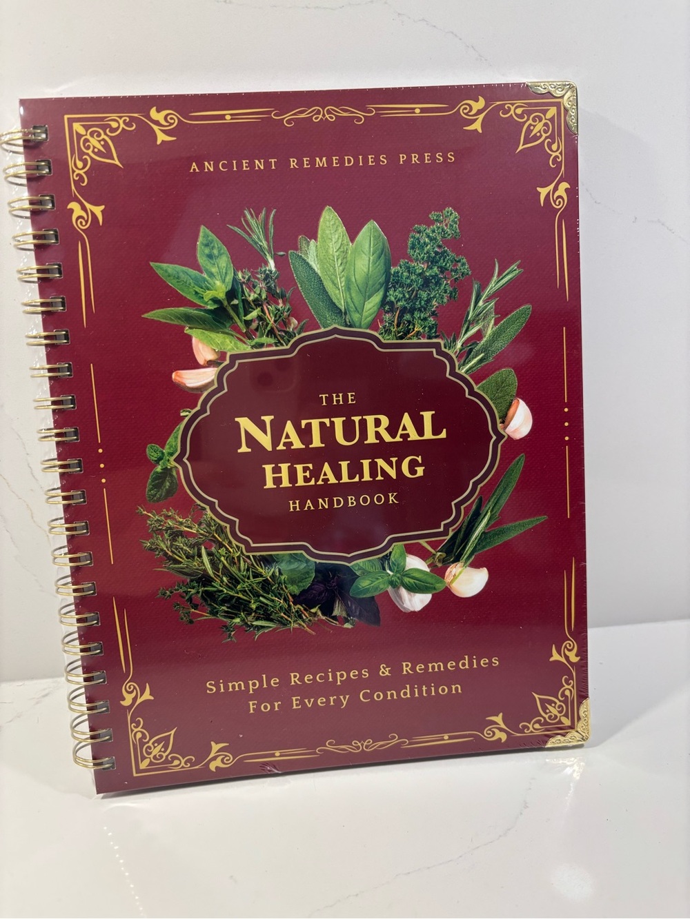 Ancient Remedies Press: The Natural Healing Handbook - Spiral-Bound *NEW* Sealed